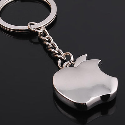 Apple Logo aviation themed aviator-crafted key chain, polished metal alloy.