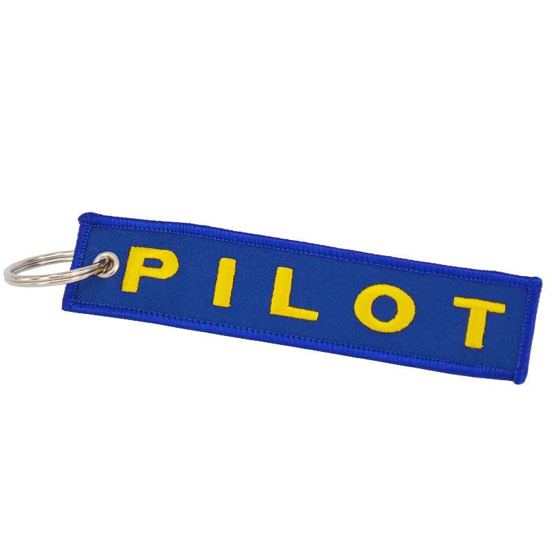 Blue with Yellow PILOT Designed Key Chains