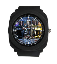 Thumbnail for Boeing 737 Cockpit Designed Rubber Strap Watches