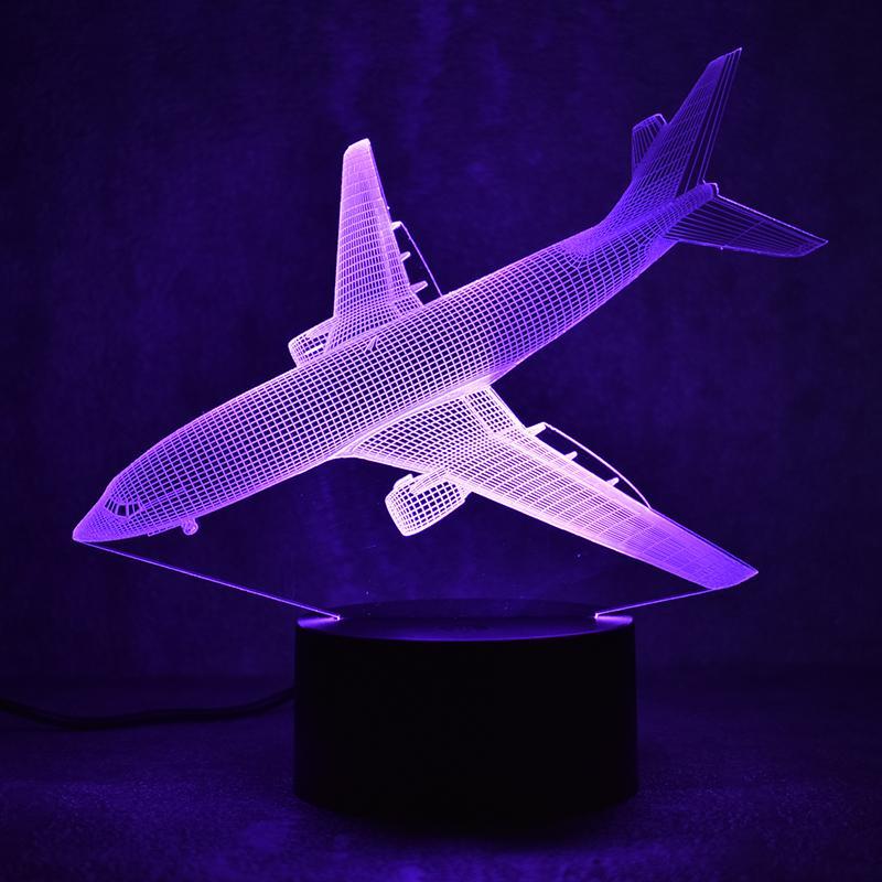 Boeing 737 Designed 3D "7 Colour" Night Lamps