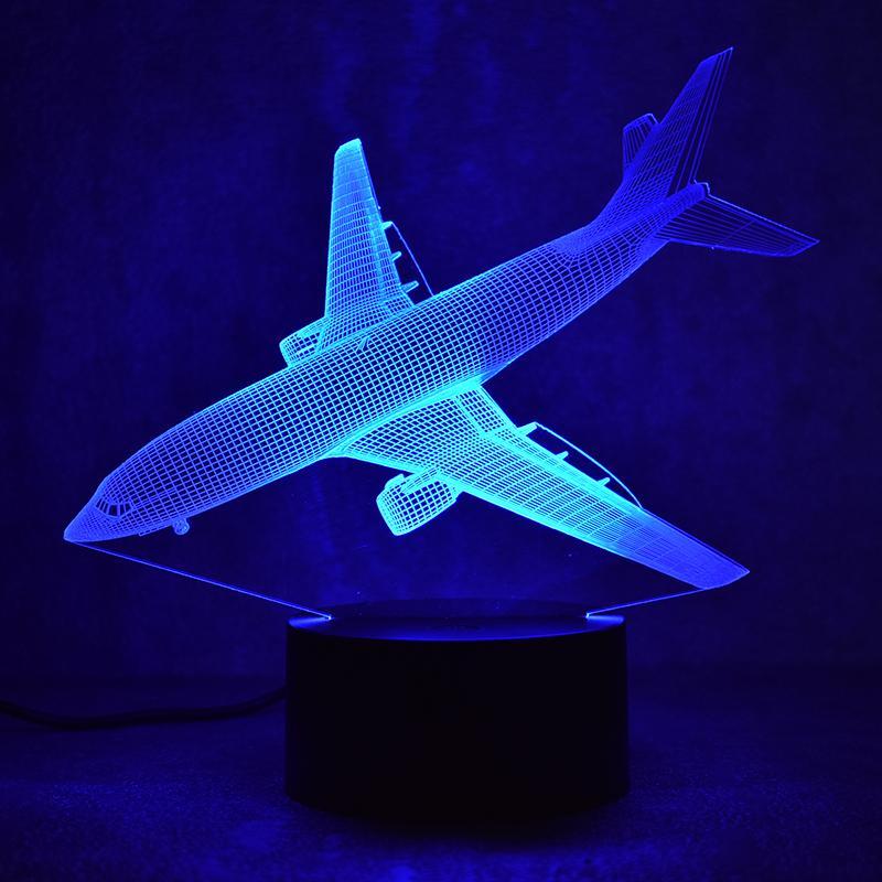 Boeing 737 Designed 3D "7 Colour" Night Lamps