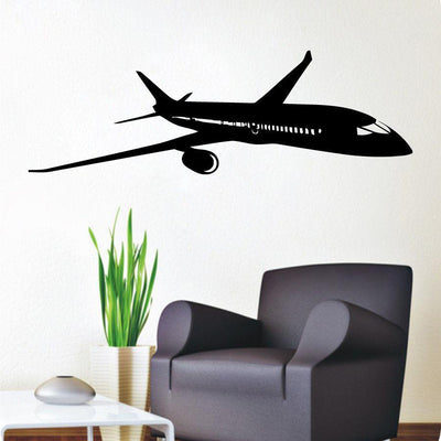Boeing 787 aviation themed wall sticker, weather-resistant vinyl.