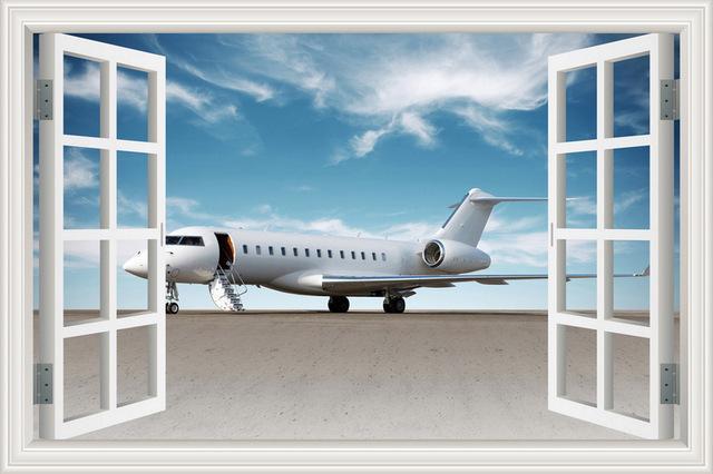 Business Jet Ready for Boarding Printed Wall Stickers