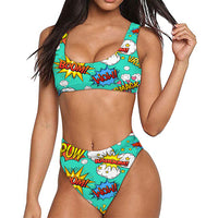 Thumbnail for Mixed Comics Designed Women Bikini Set Swimsuit