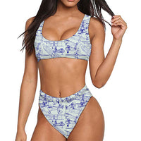 Thumbnail for Amazing Drawings of Old Aircrafts Designed Women Bikini Set Swimsuit