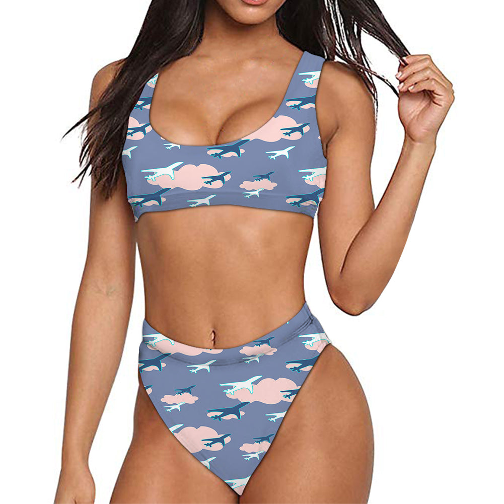 Cool & Super Airplanes (Vol2) Designed Women Bikini Set Swimsuit