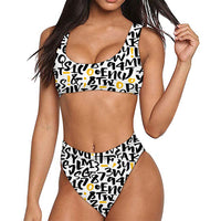 Thumbnail for Mixed Letters Designed Women Bikini Set Swimsuit