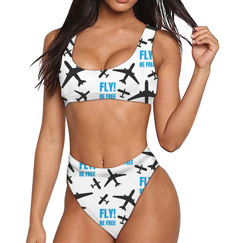 Fly Be Free White Designed Women Bikini Set Swimsuit
