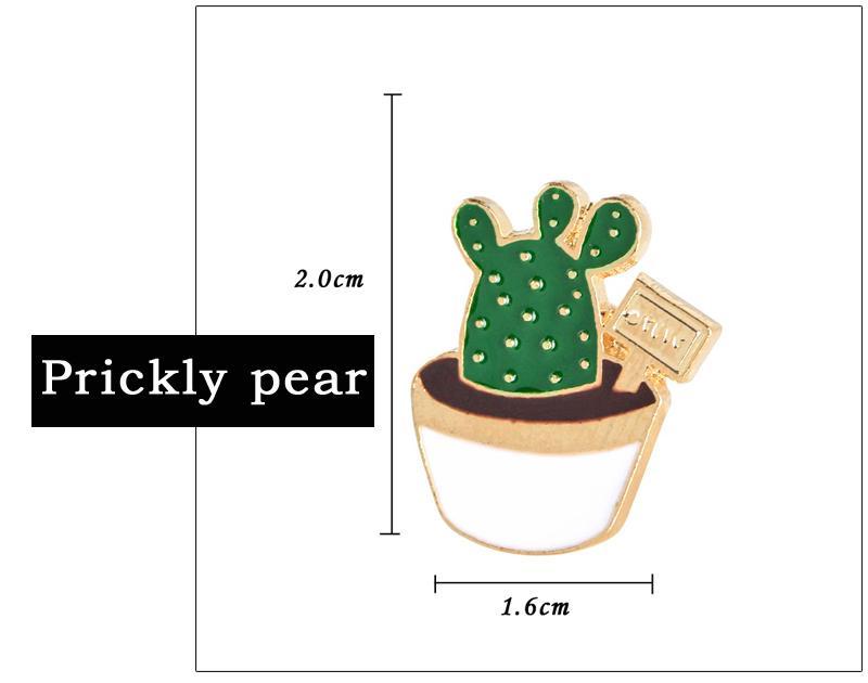 Cactus Designed Brooches