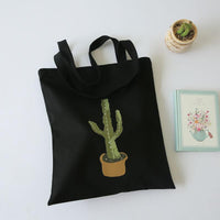 Thumbnail for Cactus Designed Canvas Women Handbags