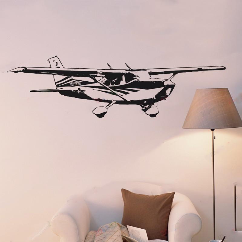 Cessna 172 Skyhawk Designed Wall Stickers