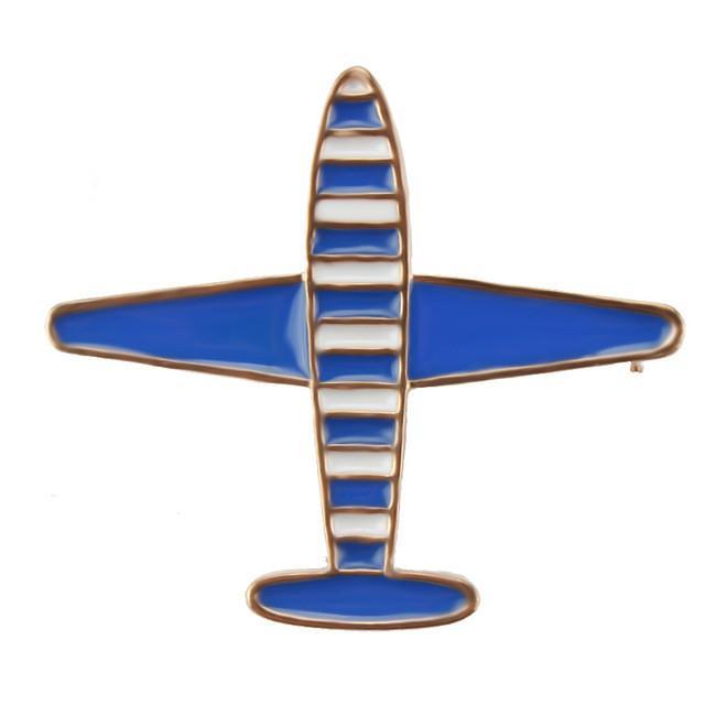 Colourful Airplanes Shaped Brooch - view 7