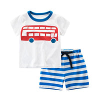 Thumbnail for Colourful Propeller Printed T-Shirt & Shorts for Babies & Kids