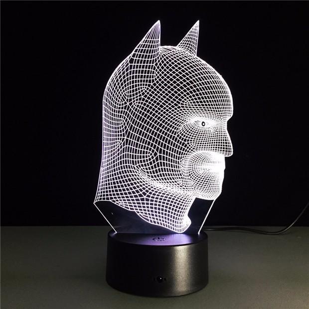 Cool Batman Designed 3D Night Lamps