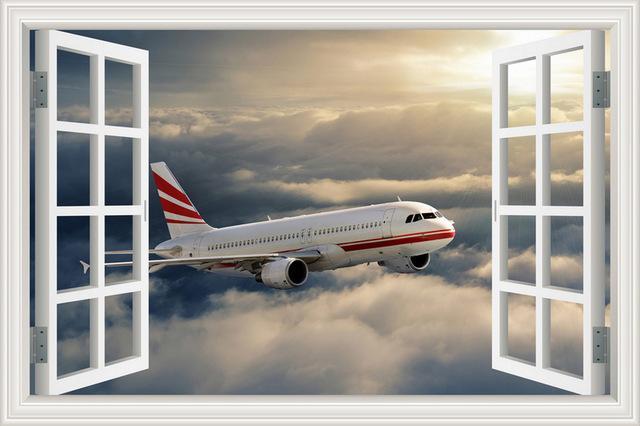 Cruising Airbus A320 Printed Wall Stickers