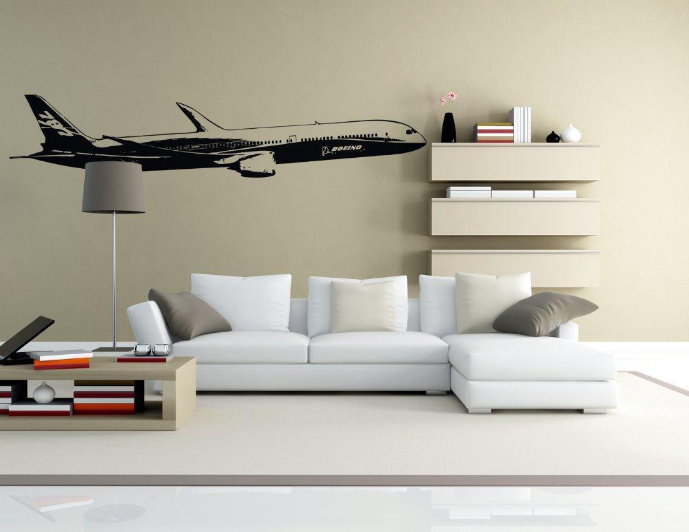 Cruising Boeing 787 (2) Designed Wall Stickers