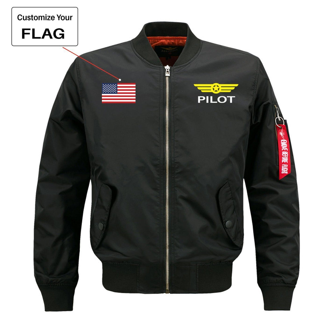Custom pilot jacket on sale