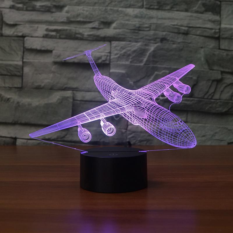 Lockheed C-5 Galaxy Designed 3D Lamp Pilot Eyes Store 