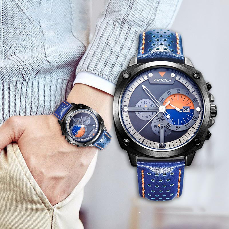 Double Watch Functioned Super Cool Aviator Watches