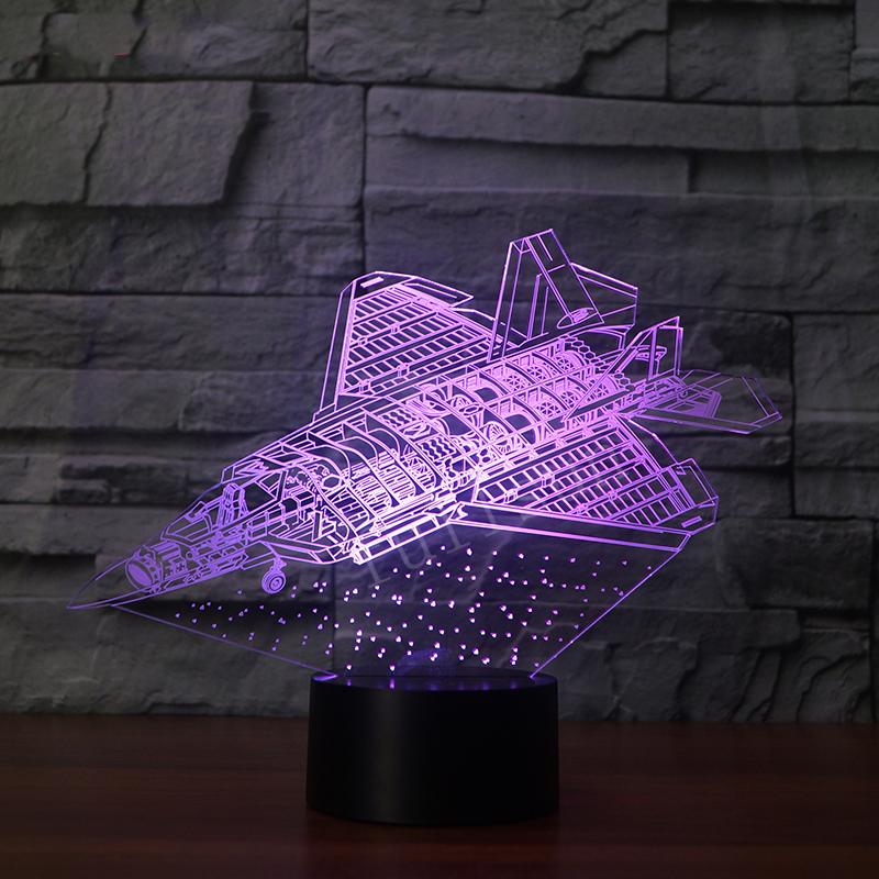 Futuristic Space Shuttle & Jet Designed 3D Lamp Pilot Eyes Store 