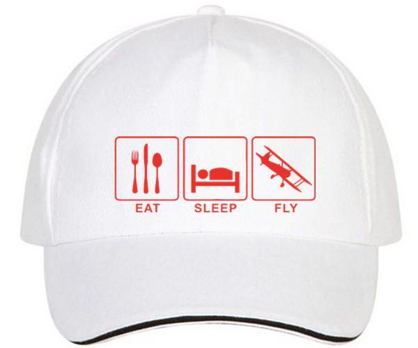 Eat Sleep Fly Designed Hats