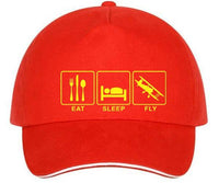 Thumbnail for Eat Sleep Fly Designed Hats
