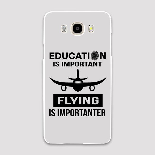 Education Is Important Flying is Importanter Designed Samsung C & J Cases