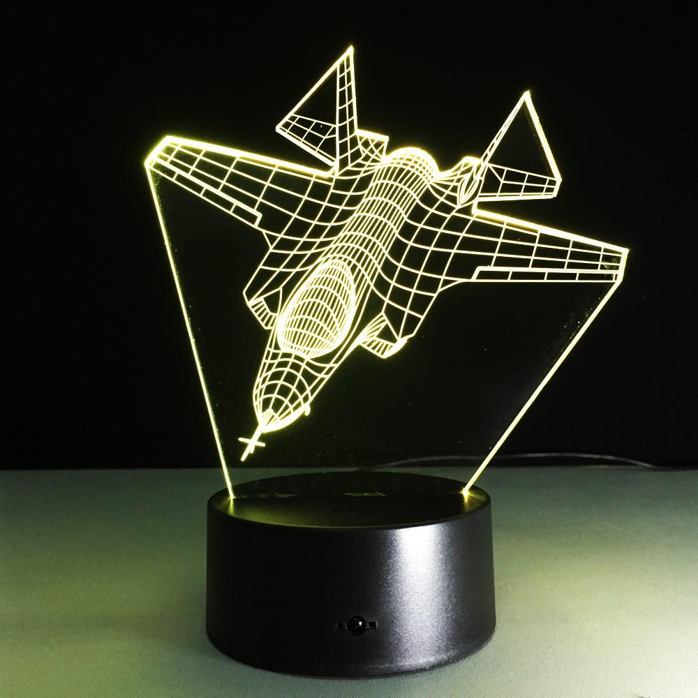 Fighter Jet 2 Designed Night Lamps