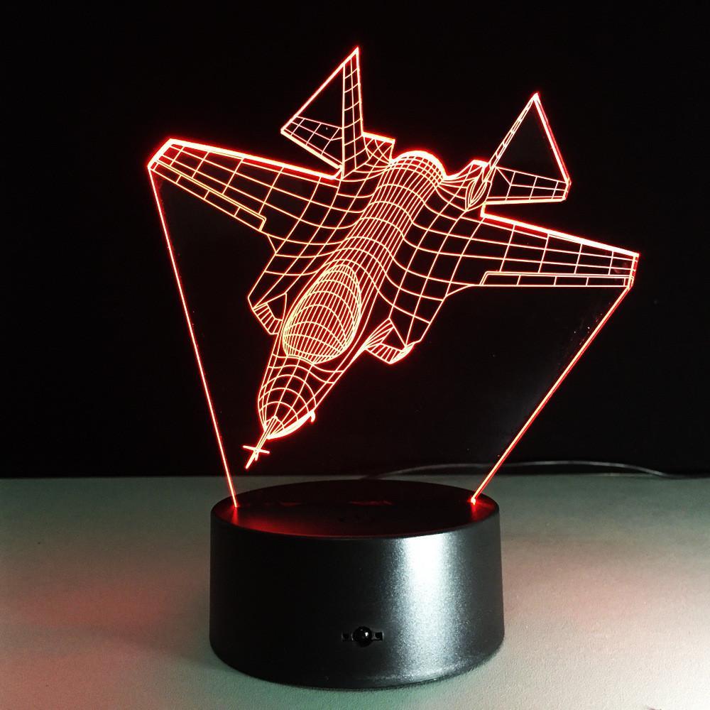 Fighter Jet 2 Designed Night Lamps
