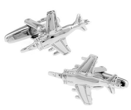 Fighter Jet Shaped Cuff Links