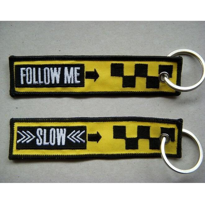 "Follow me, Slow" Car Key chain for Airport Worker & Flight Crew