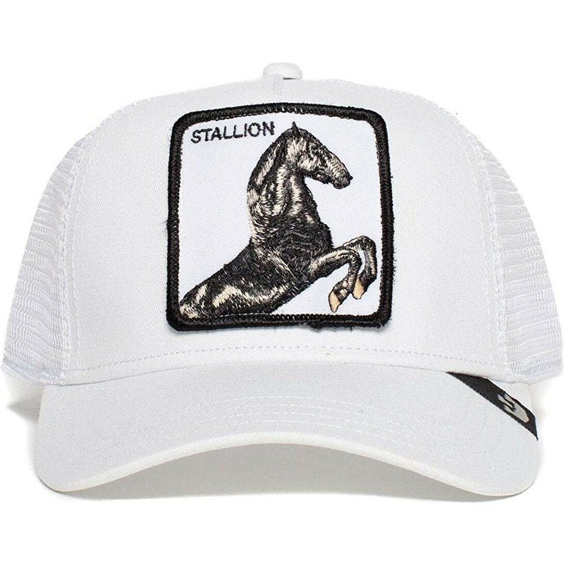 Fashion Animal Snapback STALLION WHITE Designed Hats