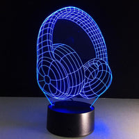 Thumbnail for Headphones Designed 3D Night Lamps