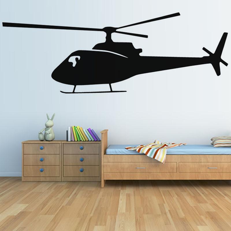 Helicopter Designed Wall Stickers