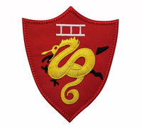 Thumbnail for Fighter Pilot (hippocampus) aviation design patch in embroidered fabric.