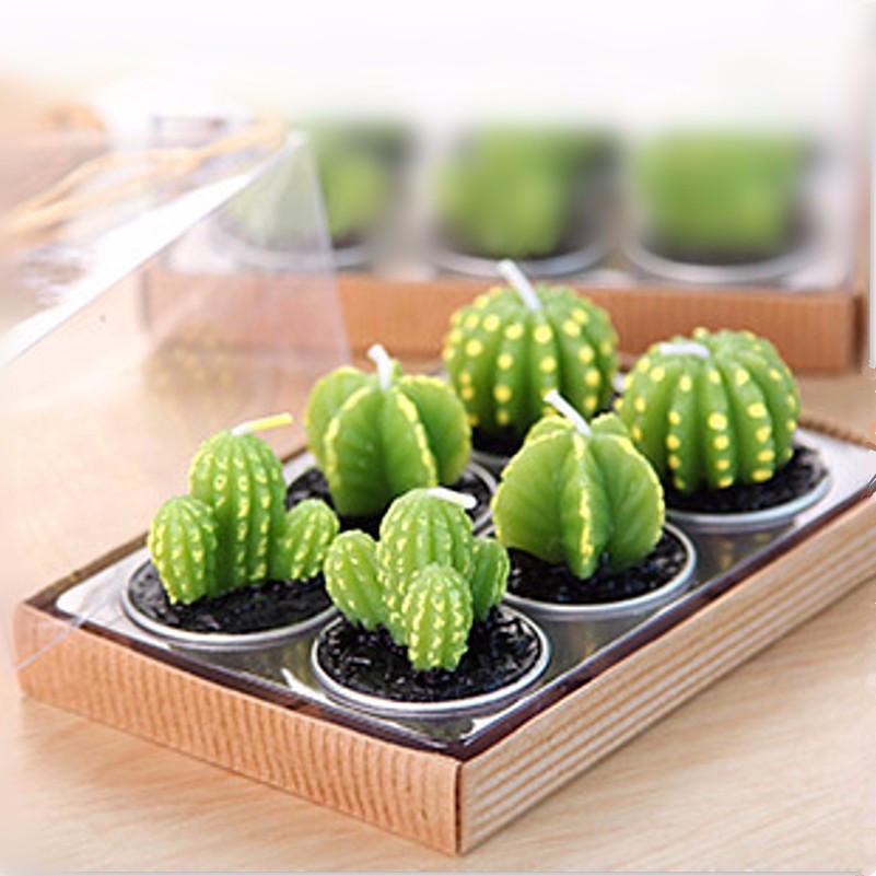 Home Decor Mini Cactus Candles
