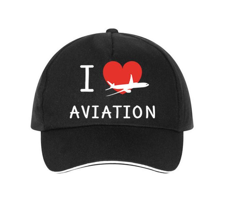 I Love Aviation Designed Hats