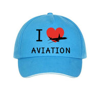 Thumbnail for I Love Aviation Designed Hats