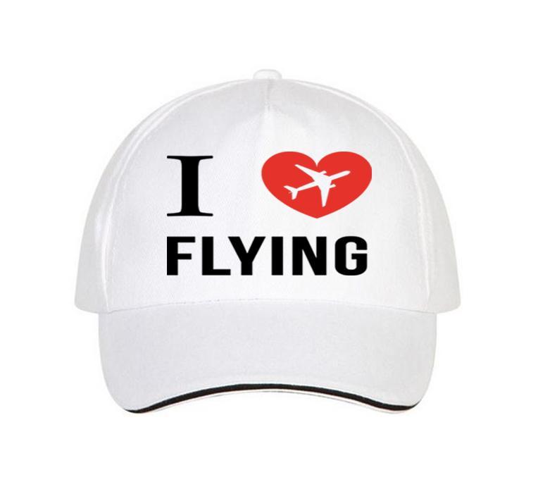 I Love Flying Designed Hats
