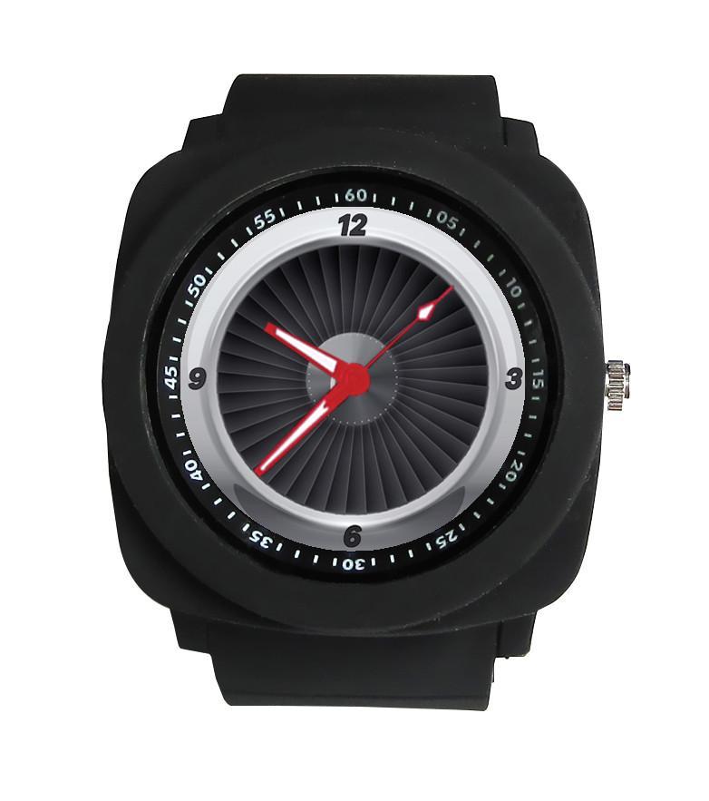 Jet Engine Designed Rubber Strap Watches – Aviation Shop