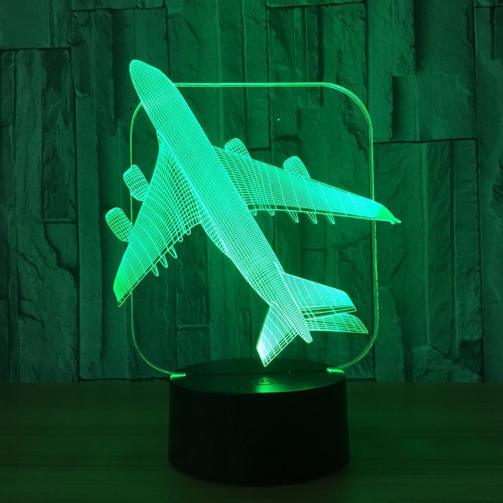 Jumbo & Heavy Aircraft Designed 3D Night Lamp