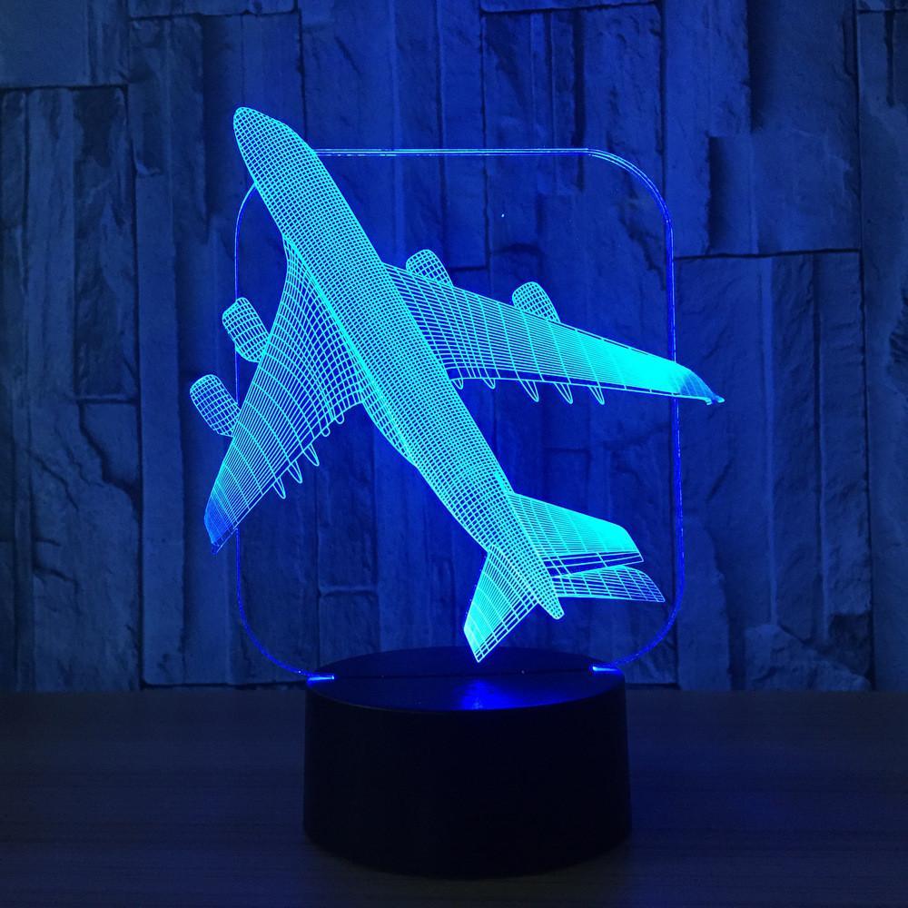 Jumbo & Heavy Aircraft Designed 3D Night Lamp