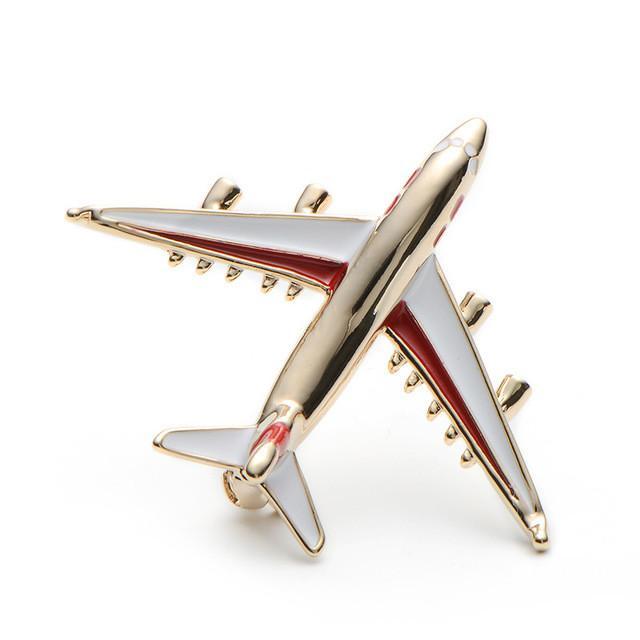 Jumbo Jet Airplane Brooches