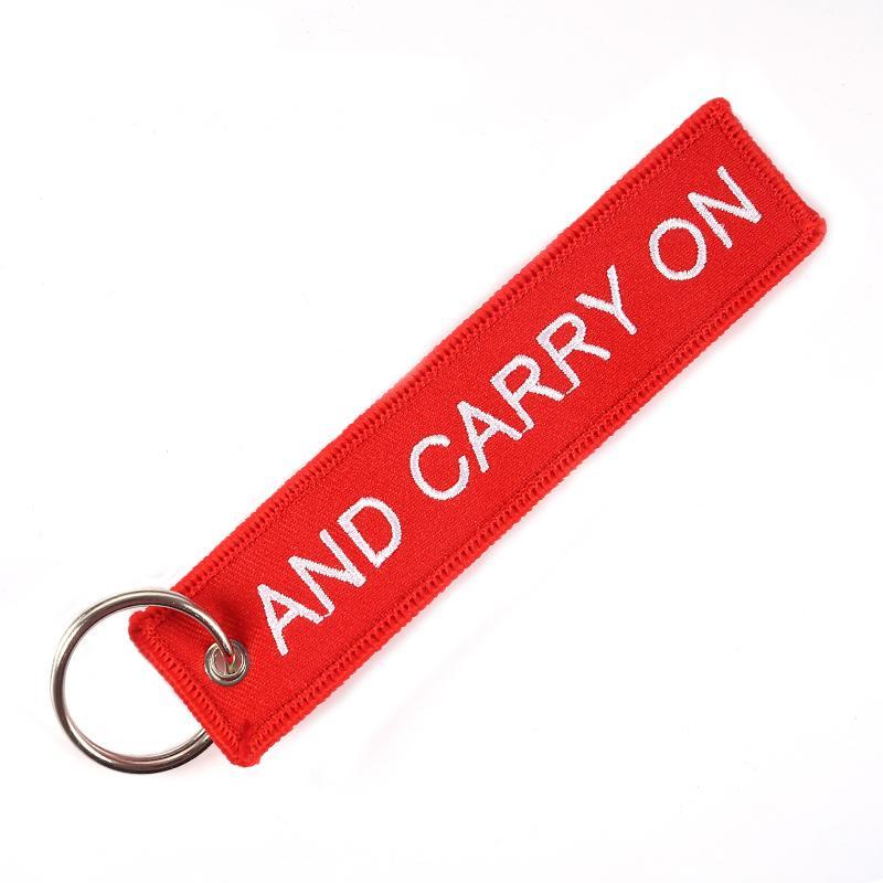 Keep Calm and Carry ON Designed Key Chains