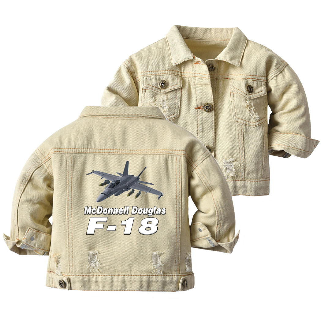 The McDonnell Douglas F18 Designed Children Denim Jackets