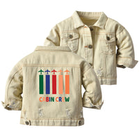 Thumbnail for Colourful Cabin Crew Designed Children Denim Jackets