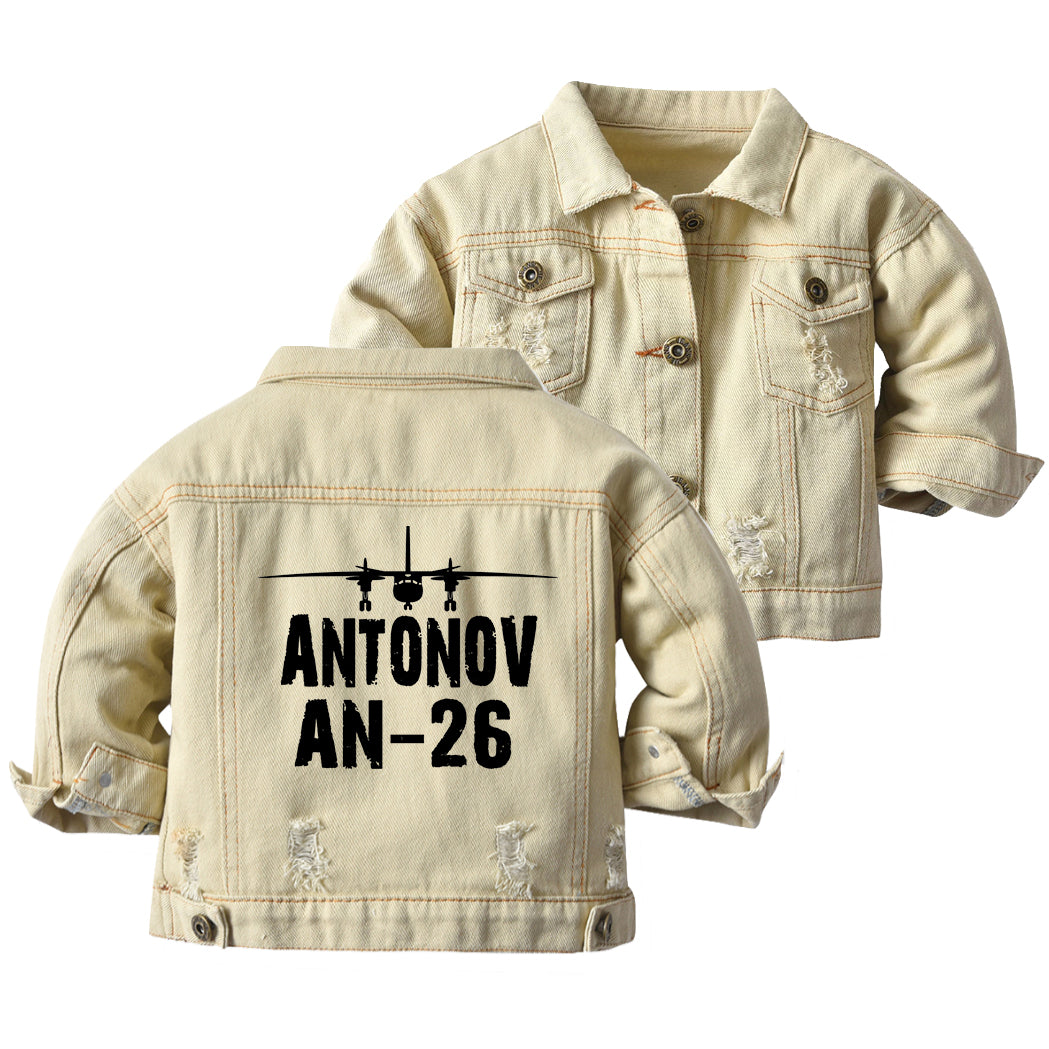 Antonov AN-26 & Plane Designed Children Denim Jackets