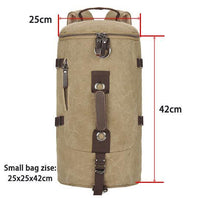 Thumbnail for Large-Capacity Multi-Pocket Flight Bag for Pilots and Crew, Khaki - Small