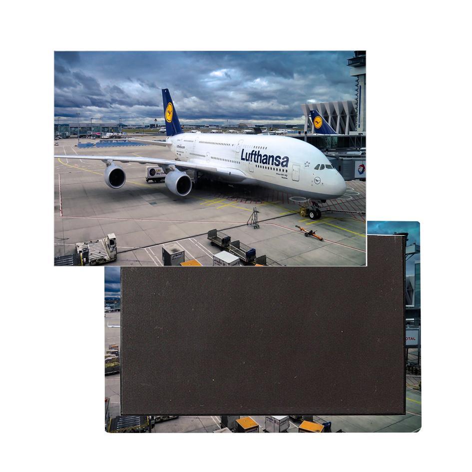 Lufthansa's A380 At The Gate Printed Magnet