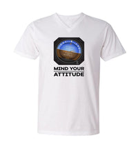 Thumbnail for Mind Your Attitude Designed Men V-Neck T-Shirts